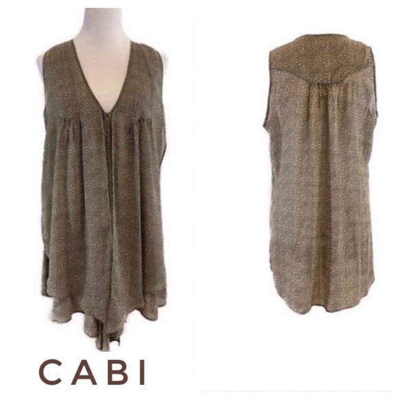 CAbi Tops - CAbi Lightweight Sheer Cascading Tunic Vest Lagenlook Style 365 XS